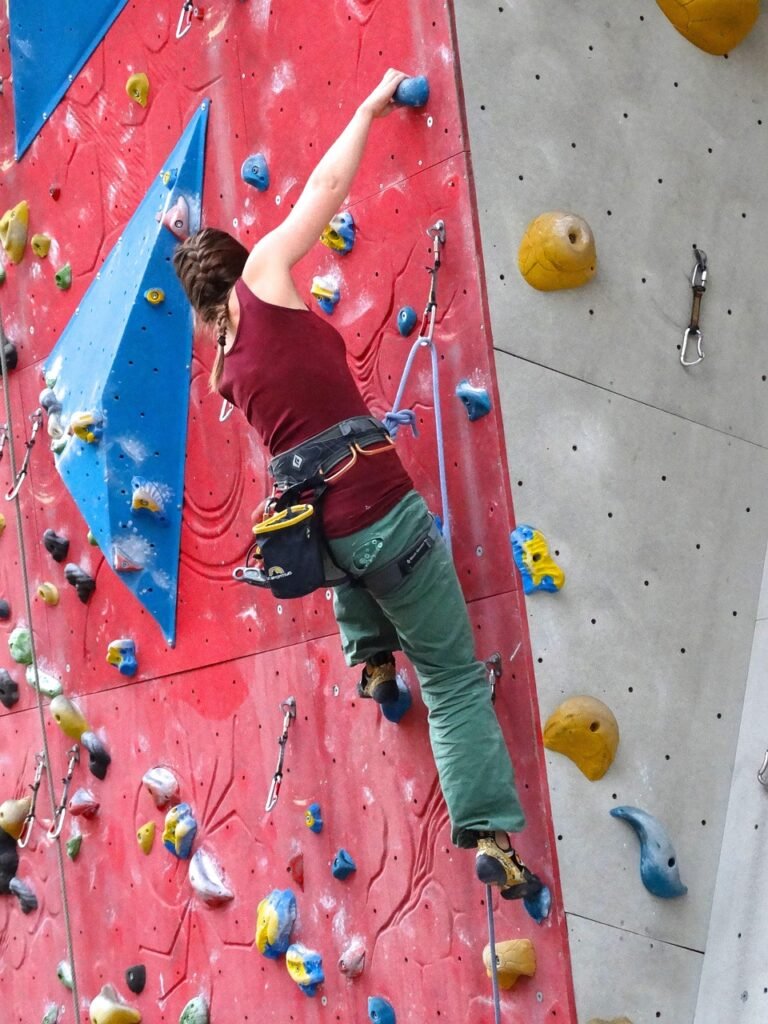 climber, climbing wall, arm strength, arm train, climb, climbing rope, climbing shoes, rope, climbing belt, rising up, grasp, skill, endurance, surefootedness